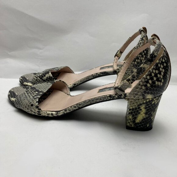 SJP by Sarah Jessica Parker 'Skyler' Snake Embossed Sandal Size 40 - Picture 3 of 7